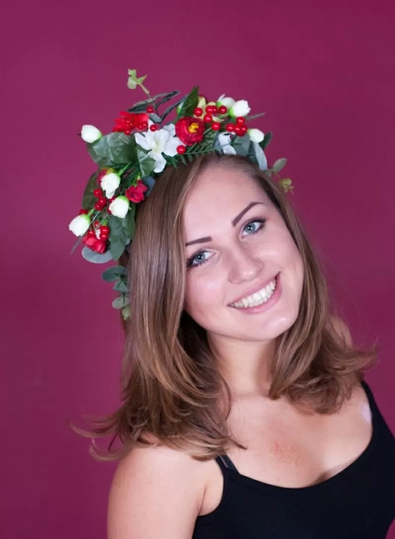 Веночки,  украинские венки,  обручи с цветами,  для девичника,  праздничны