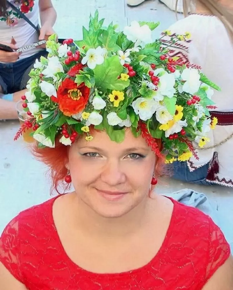Веночки,  украинские венки,  обручи с цветами,  для девичника,  праздничны 2