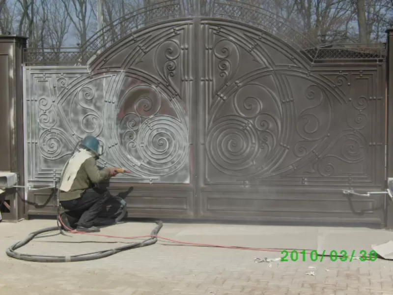 Пескоструйная обработка  зданий и объектов