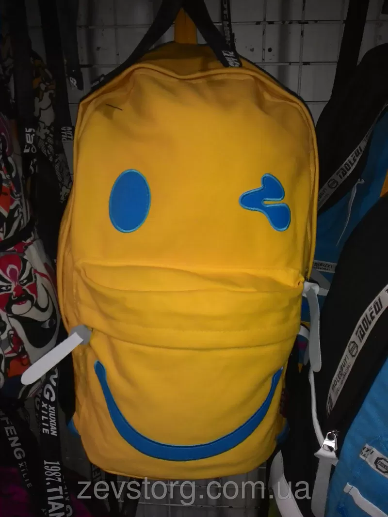 Веселый школьный рюкзак смайл