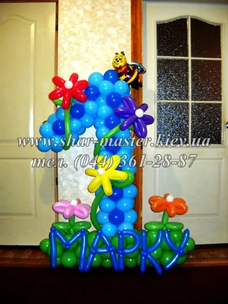Доставка воздушных шаров на детский праздник в Киеве,  гелиевые шарики.
