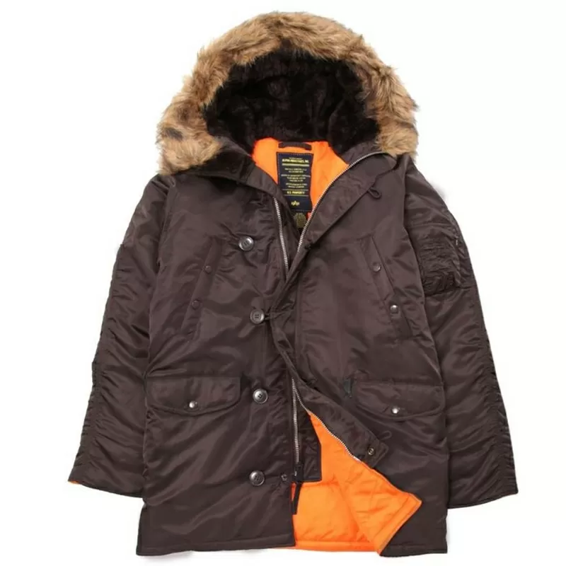 Зимние куртки -Аляска- Alpha Industries N-3B Slim Fit Parka (США) 2