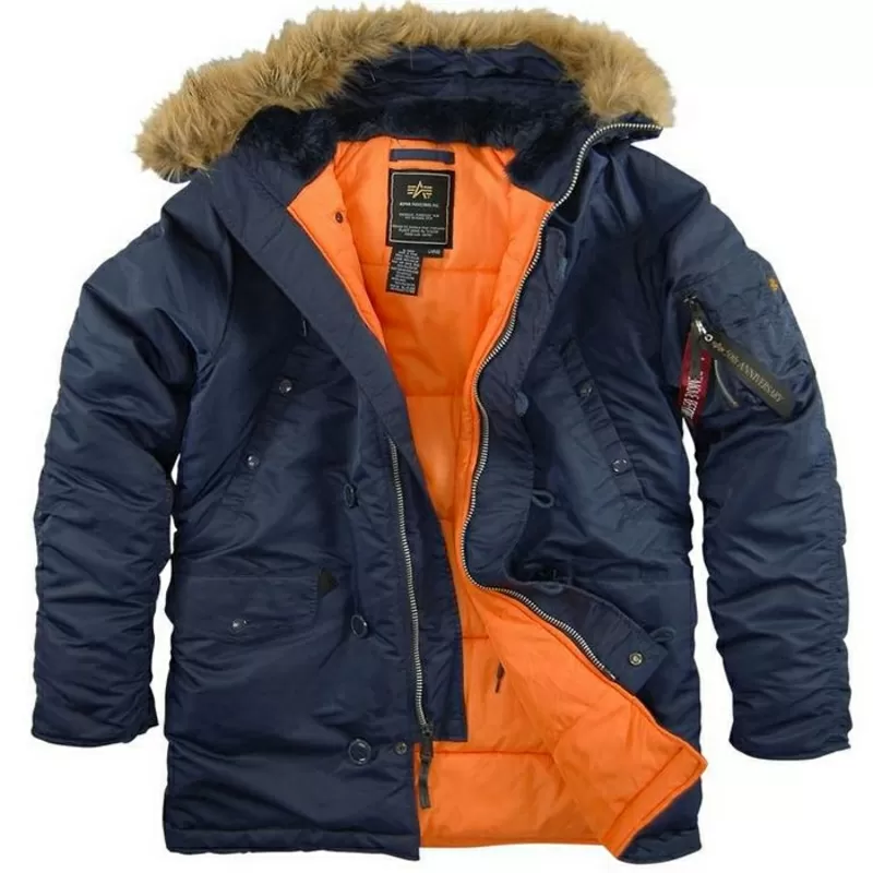 Самые тёплые зимние куртки -Аляска- Slim Fit N-3B Parka (США) 7