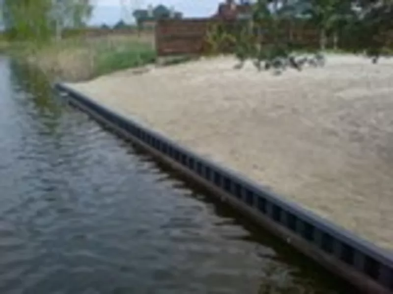 Шпунт ПВХG-300 и G-500 Укрепление берега, искусственные водоёмы, озёра 2