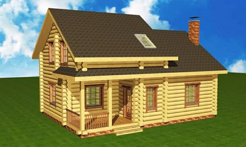 Дом со сруба под ключ 2 этажа, 8 на 11 – 340 тыс. грн.