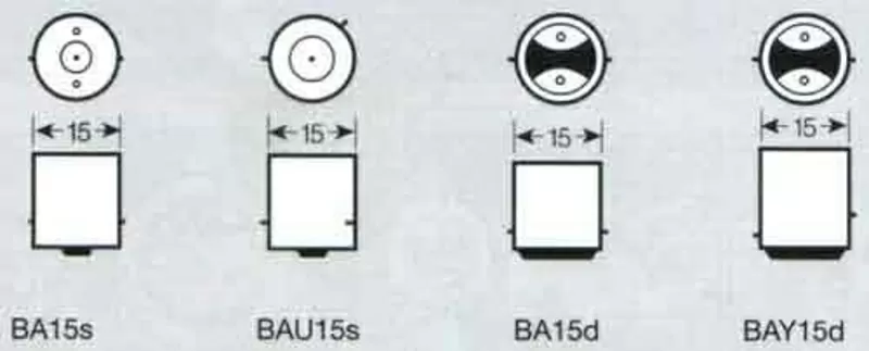 Светодиодная Led автолампа BA15S P21 1156 1141 7503 A115 12V вольт 3