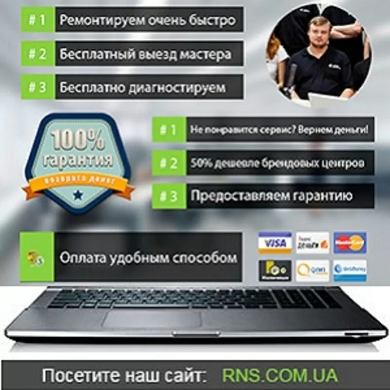 Чистка ноутбука с заменой термопасты Киев