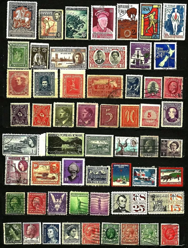 Продам оптом гашенные и не гашенные почтовые марки 1912-1998гг,  в коли