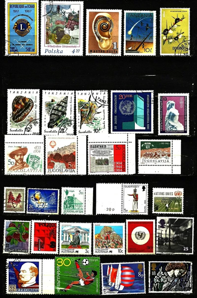 Продам оптом гашенные и не гашенные почтовые марки 1912-1998гг,  в коли 2