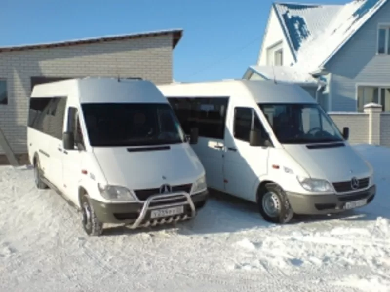 Мерседес 15 мест и минивен на 8 мест, Пассажирские перевозки. Киев 2