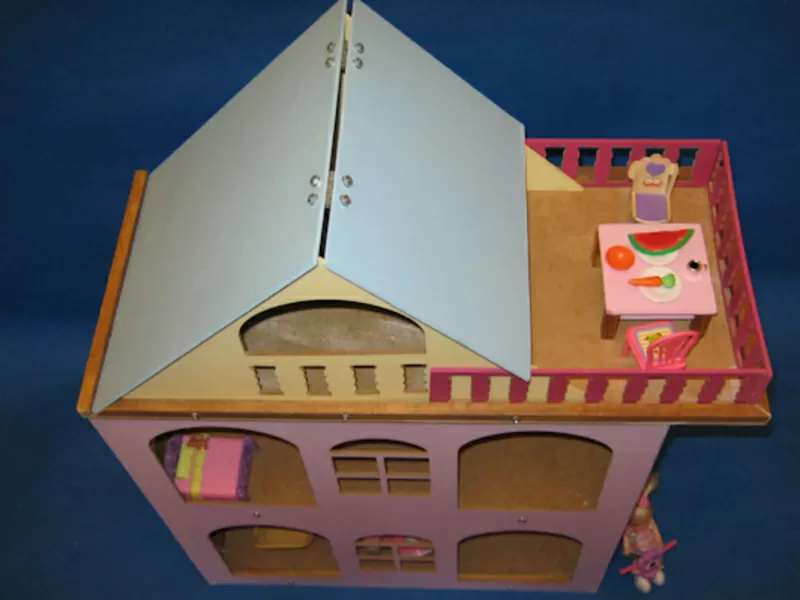 Разборной кукольный домик для куколок до 18 см.   3