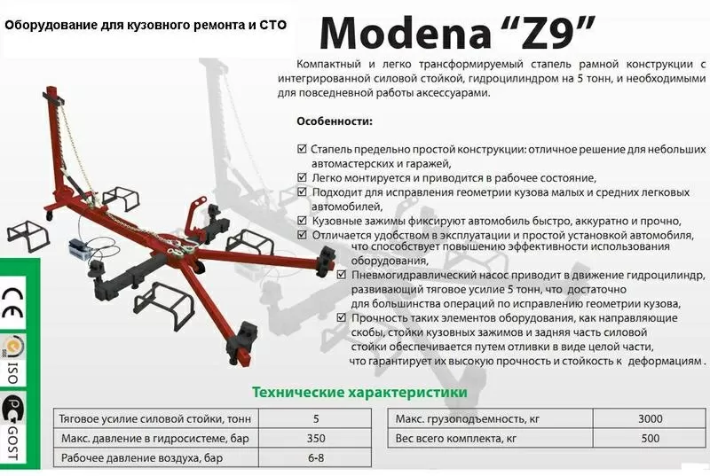 Оборудование для кузовного ремонта и Сто  стапель дозер захваты спотте 2