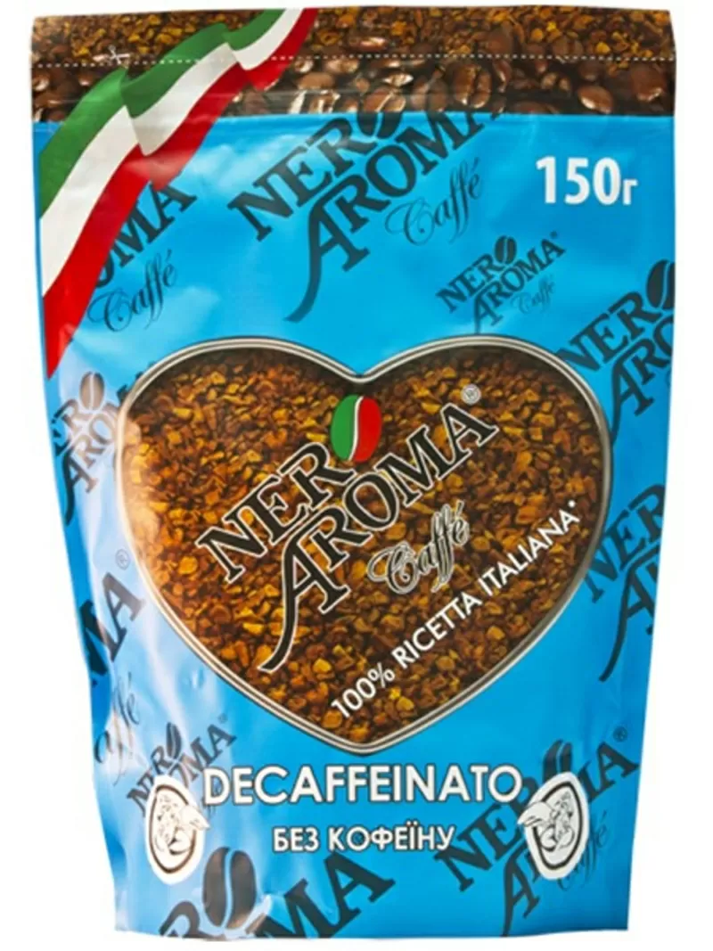 Оптом Растворимый кофе Nero Aroma Decaffeinato 150 гр