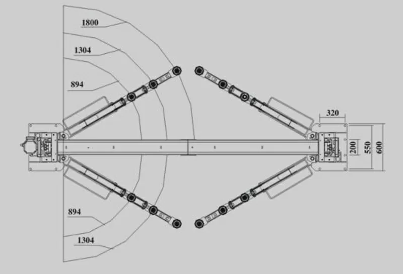 MO 5015 EACF Подъемник 2-х стоичный для минивенов и микроавтобусов 5т 4