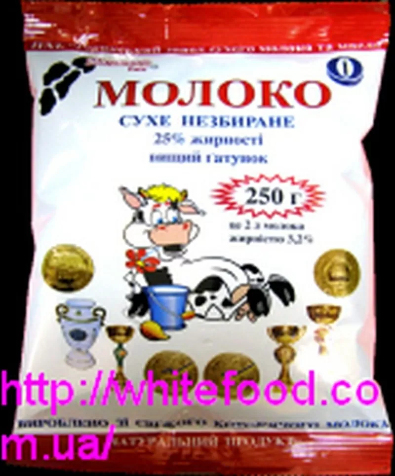 Сухое молоко цельное 25%,  25 кг