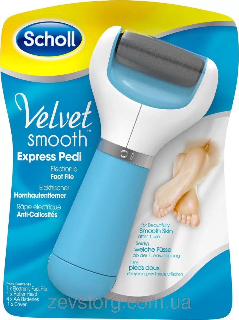 Электрическая роликовая пилка для стоп Scholl Velvet smooth