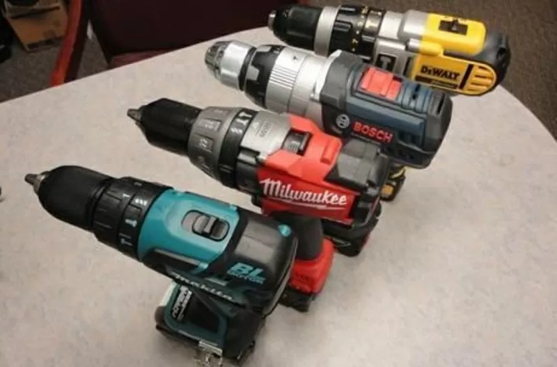 Безщеточный шуруповерт Milwaukee,  Dewalt,  Bosch.