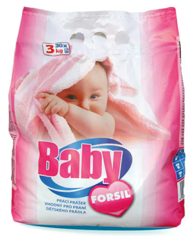 Безфосфатный стиральный порошок для детских вещей Forsil Baby (3 кг.)