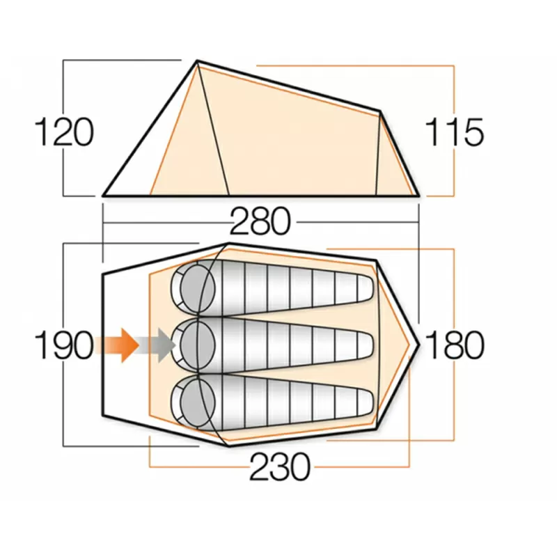 Продам палатку Vango Soul 300 Herbal (Великобритания) 2