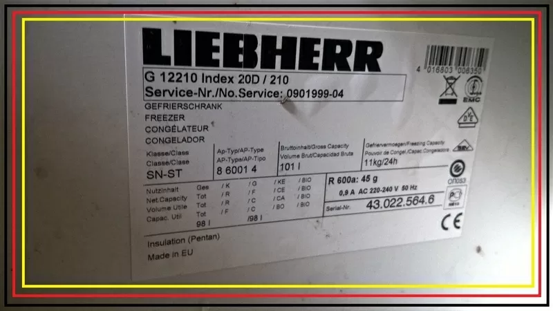 Морозильная камера Liebherr Либхер G 12210 б/у 