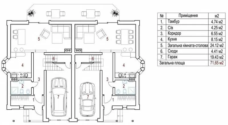 Коттеджная резиденция - Продажа дома-дуплекса 155 м. кв 5