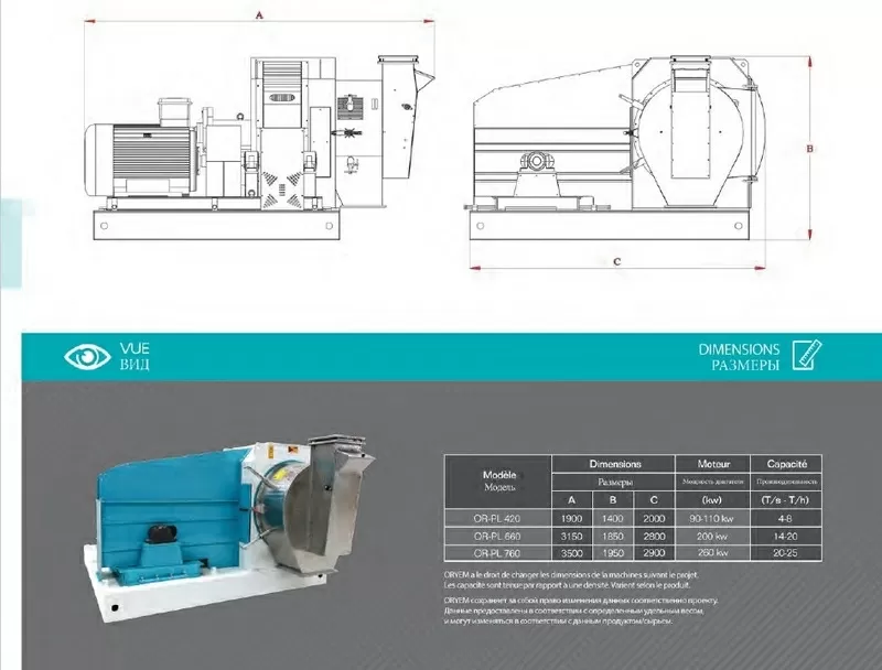 Пресс-гранулятор OR-PL 420