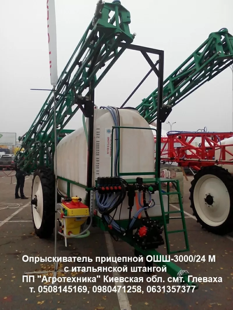 Опрыскиватель прицепной на 2000 л, 2500 л, 3000 л штанга 18-24 м 9