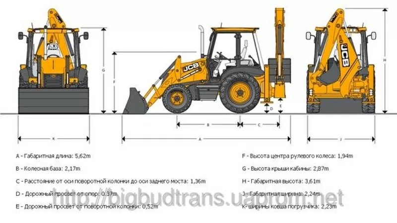 Услуги Экскаватора - погрузчика JCB 3