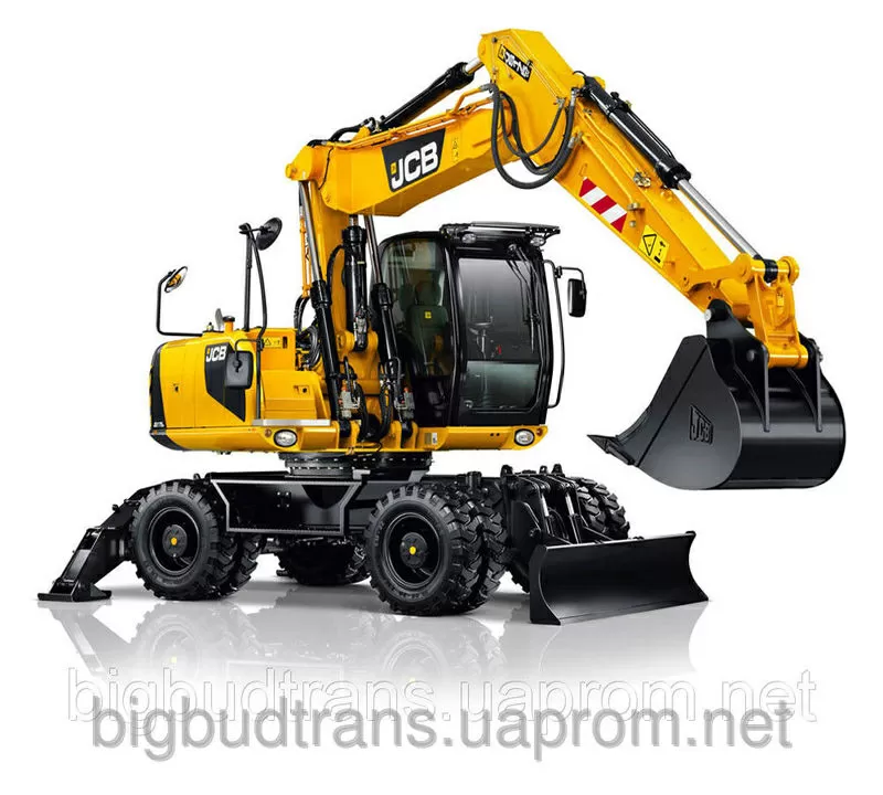 Услуги колесного полноповоротного экскаватора JCB 145w