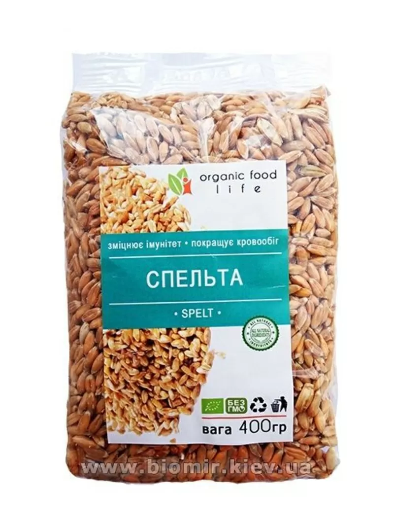 Спельта органическая Organic food life 400 грамм