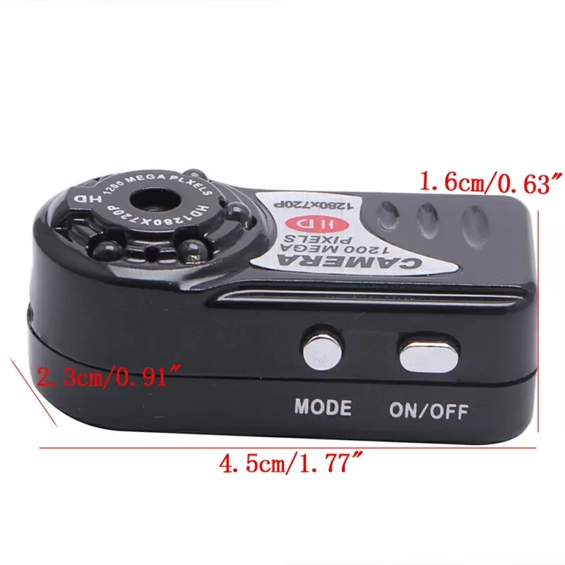 Q7 HD Mini DV Мини цифровая видеокамера 12мп 1080 Р беспроводная  4