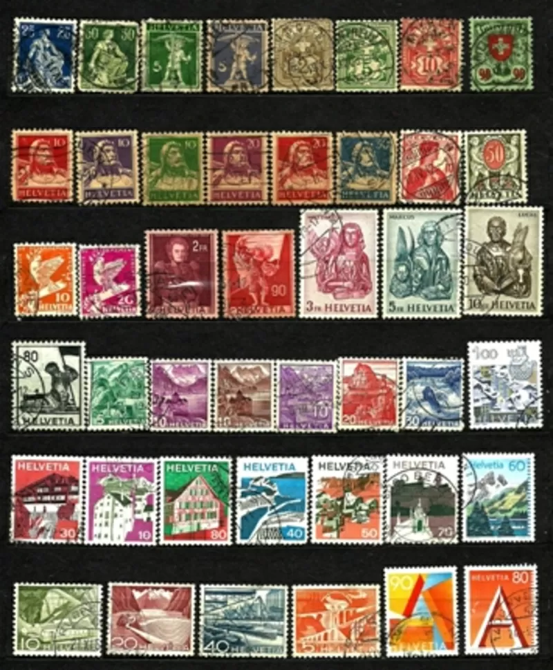 Продам почтовые марки Швейцарии.