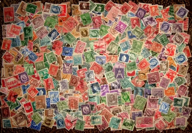 Продам дешево 500 шт оптом почтовые марки 1900-1959