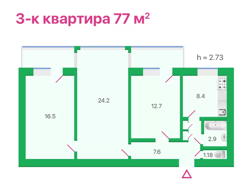 Продам 3-комнатную квартиру на Печерске (центр) 11