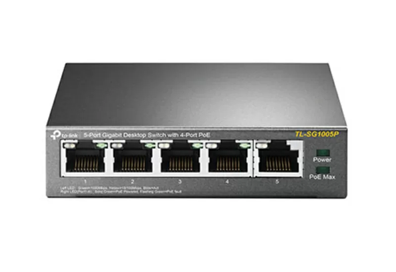 Новый гигабитный коммутатор TP-Link TL-SG1005P с PoE портами