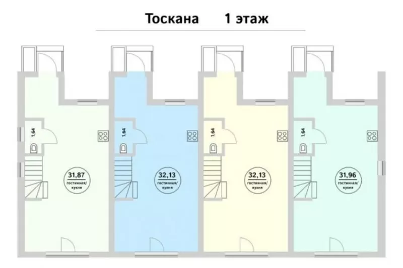 Таунхаус «Тоскана» (под отделку) с. Новые Петровцы (КГ Holland Park) 3