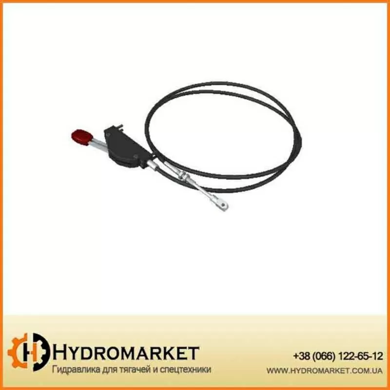 Кабель дистанционного управления включения КОМ (трос с рычагом) Hyva 