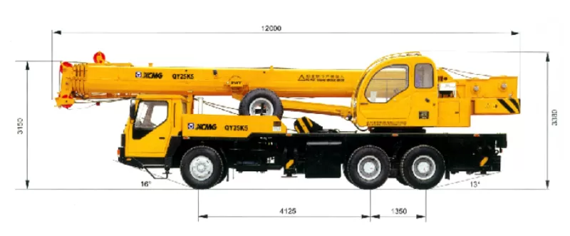 Аренда автокрана XCMG QY25K5(китаец)