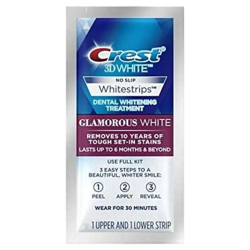Отбеливающие полоски Crest 3D White Luxe Whitestrips Glamorous White-USA 6