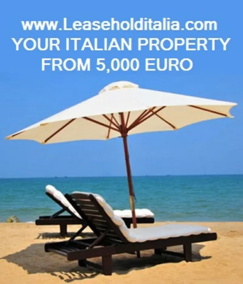 Leasehold seside property real estate in Italy.