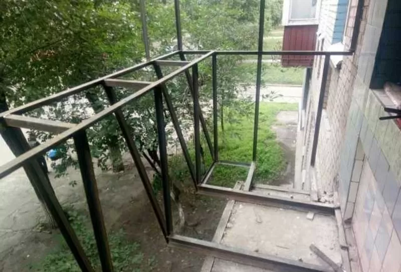 Балконы выносные, сварка и остекление. Любой сложности + крыши. 2