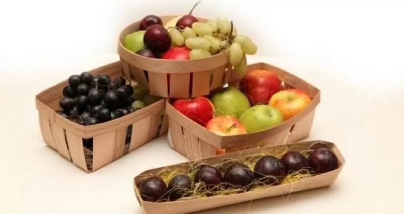 Корзинки из шпона, упаковка натуральна 2