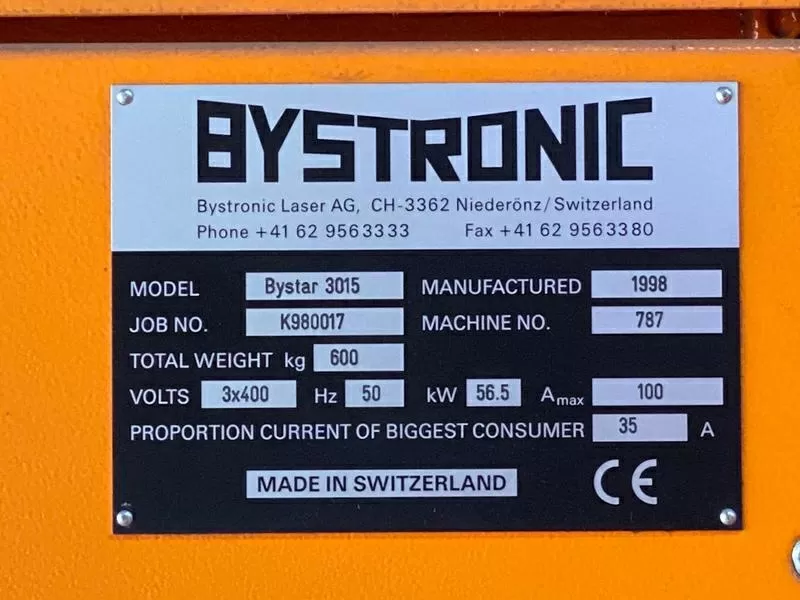 Bystronic Bystar 3015 станок лазерной резки 3, 5 кВт 5179 = Mach4metal  2