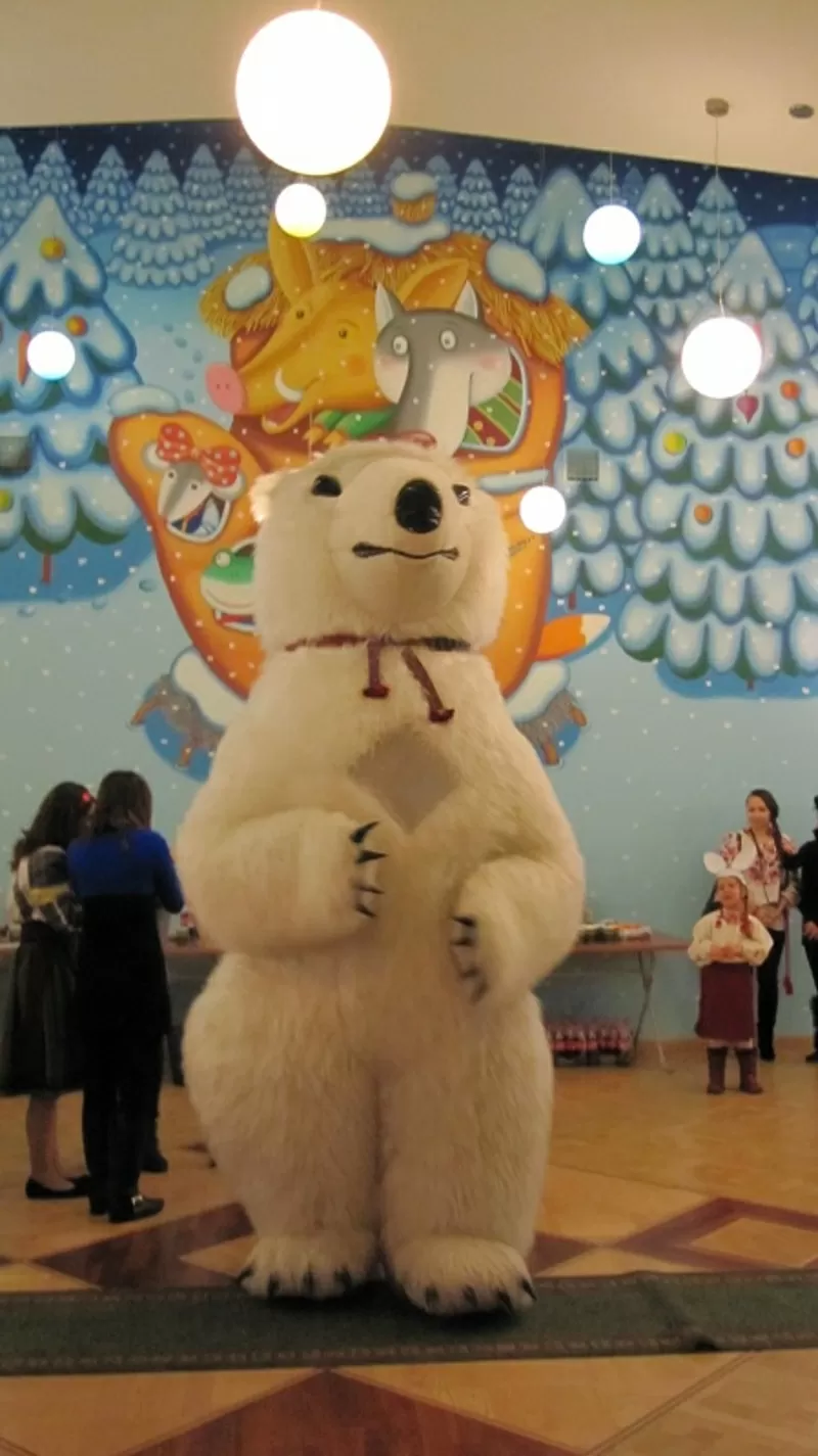 White Bear Costume Inflatable Пневмокостюм белого медведя 4