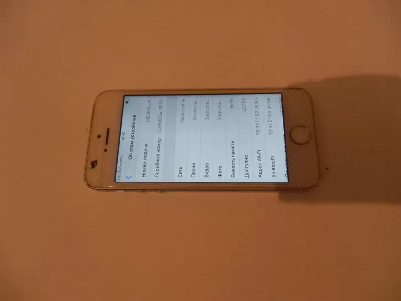 Мобильный телефон Apple ipohne 5s 16gb 4