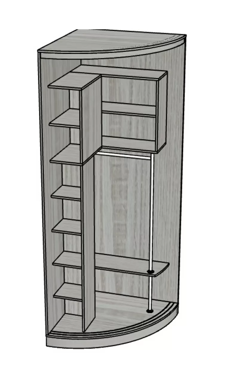 Продам шкаф-купе радиусный 6