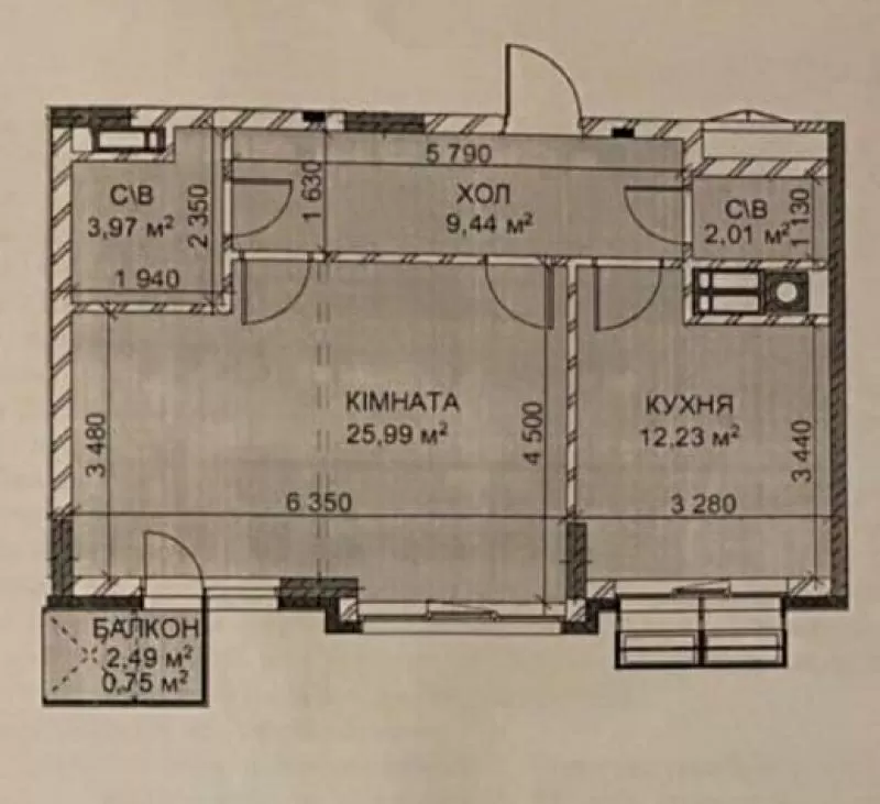 ЖК Риверсайд видовая 2-х комн.,  Троещина,  с. Погребы,  переуступка 6