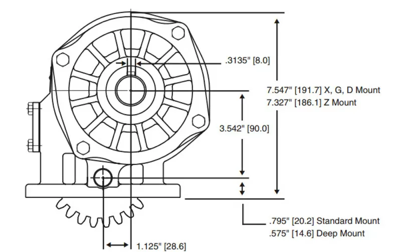 Коробка отбора мощности Parker Chelsea 236GDJHX-P4XK 4