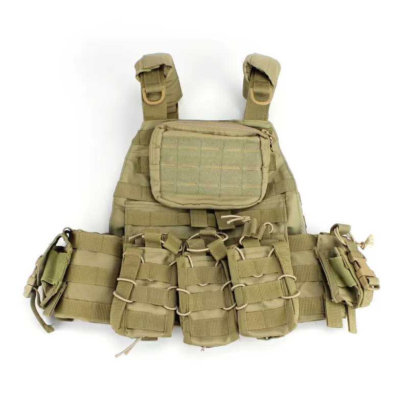 Тактическая плитоноска с подсумками (койот) Plate carrier. Военный раз 3