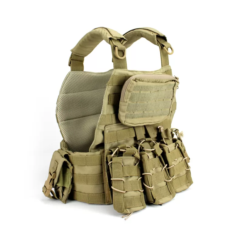 Тактическая плитоноска с подсумками (койот) Plate carrier. Военный раз 4